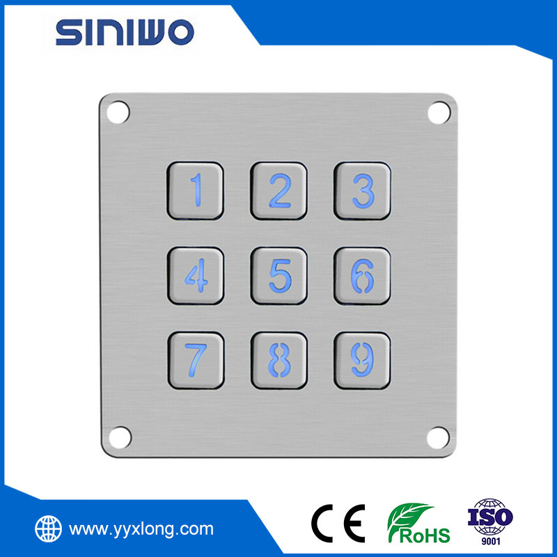 Back Lighting Industrial Keypad