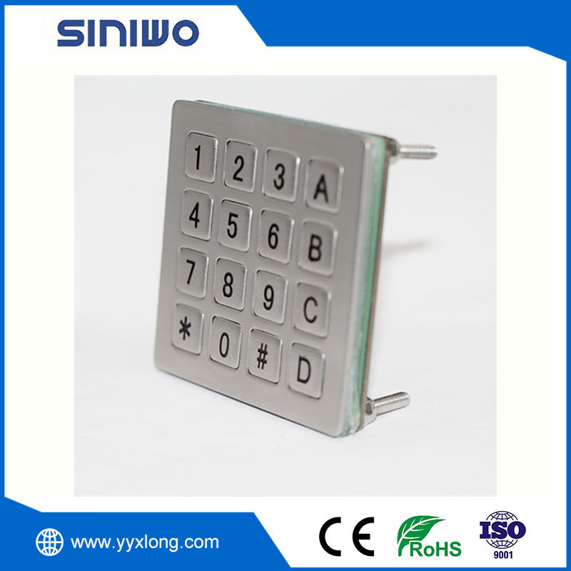 Industrial 4x4 Metal Keypad