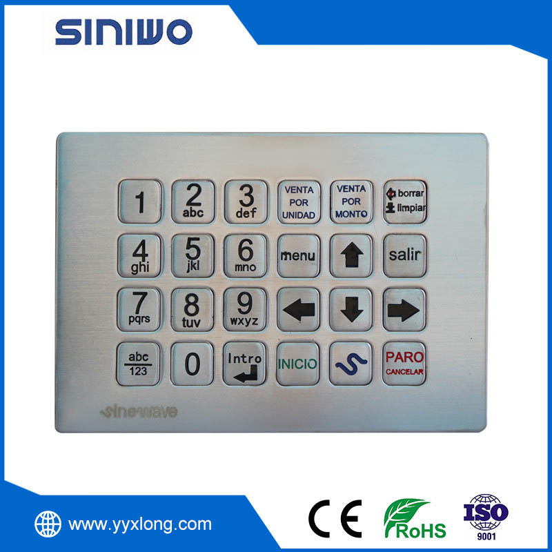 Industrial Equipment Metal Keypad