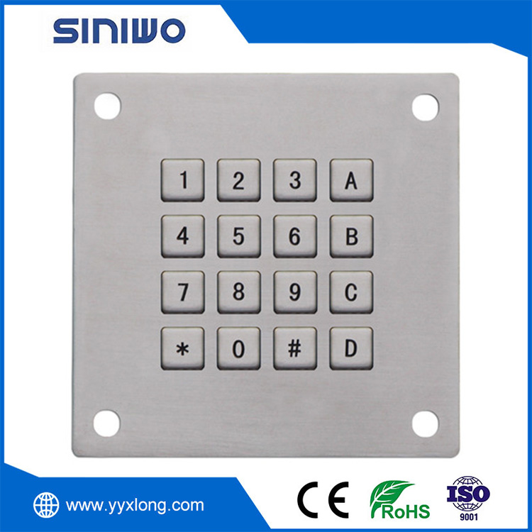 Industrial Waterproof Stainless Steel Keypad