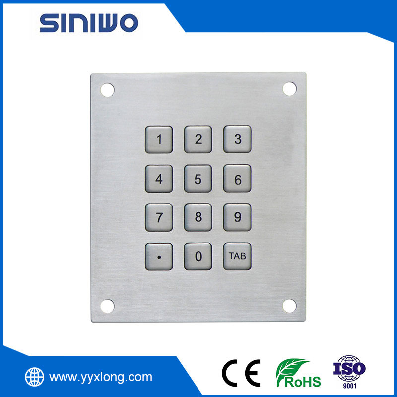 IP65 Waterproof 12 Keys Industrial Keypad