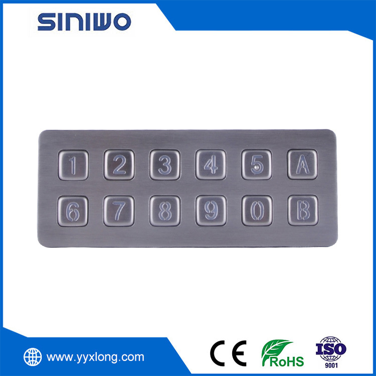 Rugged Industrial Metal Keypad