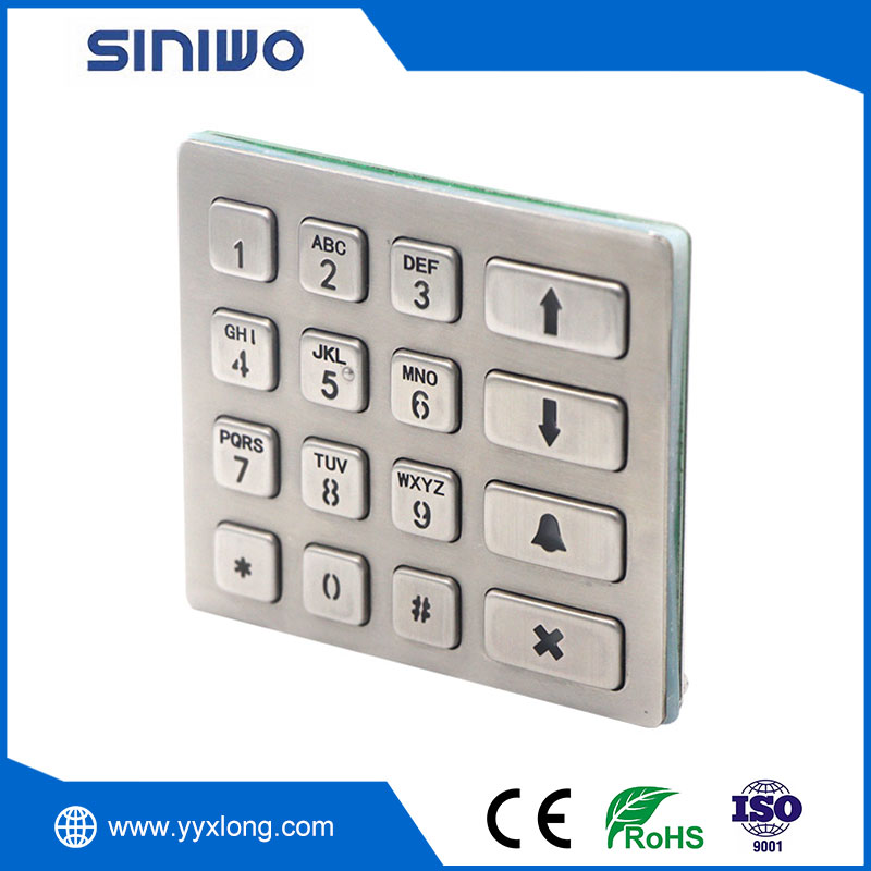 Stainless Steel Industrial Keypad